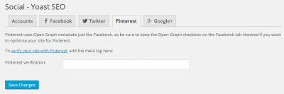 PeasOnToast.co.uk | adding Pinterest meta tag