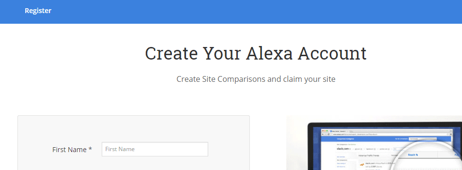 How to create your free Alexa account and rank your website with Alexa.com