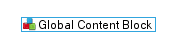 Global Content Blocks insert image icon