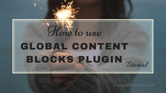 Global Content Blocks plugin - tutorial (Website Diary #5) – how to create, insert and edit a Global Content Block and how to format it into columns. This plugin makes your blog drafting life a whole lot easier!