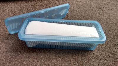 Damp Clear Moisture Trap review - the crystals inside the cage