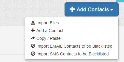 adding contacts to SendinBlue for email marketing