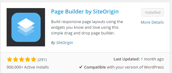 download the Page Builder by SiteOrigin plugin