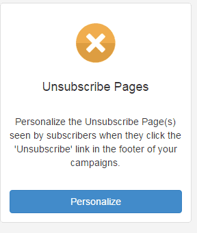 unsubscribe pages with SendinBlue for email marketing
